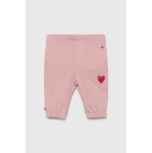 Tommy Hilfiger gyerek nadrág rózsaszín, nyomott mintás