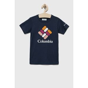 Columbia gyerek pamut póló sötétkék