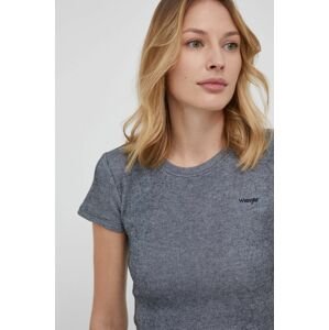 Wrangler t-shirt női, szürke
