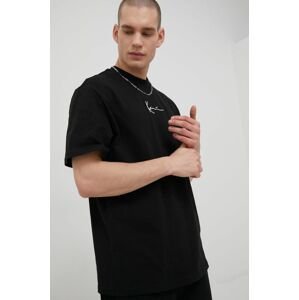 Karl Kani pamut póló fekete, nyomott mintás