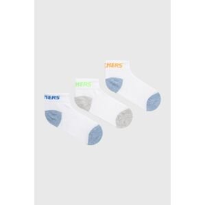 Skechers gyerek zokni (3 pár) fehér