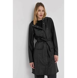 Rains rövid kabát 1813 Curve Jacket női, fekete, átmeneti,