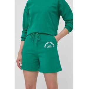 Notes du Nord rövidnadrág Wade női, zöld, nyomott mintás, magas derekú