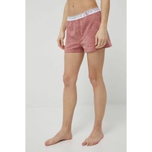 Calvin Klein Underwear rövid pizsama Ck One női, rózsaszín