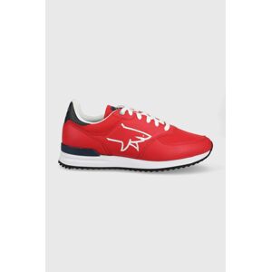 Paul&Shark bőr cipő piros