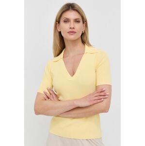 HUGO pulóver női, sárga