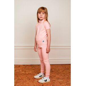 Mini Rodini gyerek legging rózsaszín, sima