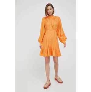 Y.A.S ruha narancssárga, mini, harang alakú