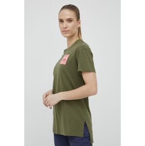 adidas TERREX t-shirt Patch Mountain HE1756 női, zöld