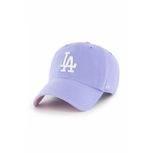 47brand sapka Los Angeles Dodgers lila, nyomott mintás