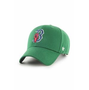 47brand sapka Boston Red Sox zöld, nyomott mintás