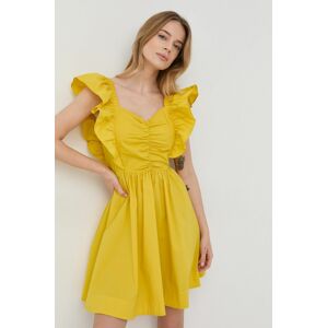 Twinset ruha sárga, mini, harang alakú