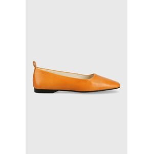 Vagabond Shoemakers bőr balerina cipő Delia narancssárga,