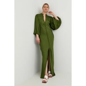 Birgitte Herskind ruha zöld, maxi, testhezálló