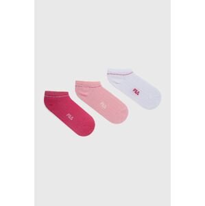 Fila zokni (3 pár) rózsaszín