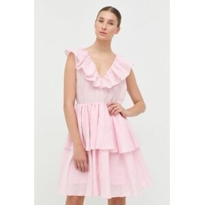 Custommade ruha rózsaszín, mini, harang alakú