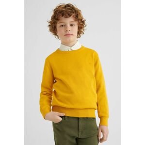 Mayoral gyerek pamut pulóver sárga, könnyű