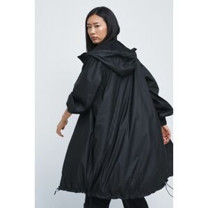 Medicine kabát női, fekete, átmeneti, oversize