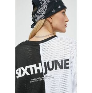 Sixth June t-shirt női, fekete
