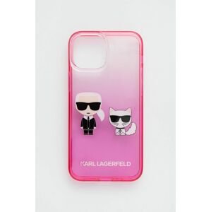 Karl Lagerfeld telefon tok Iphone 13 Mini 5,4'' rózsaszín