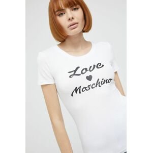 Love Moschino t-shirt női, fehér