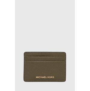 MICHAEL Michael Kors bőr kártya tok zöld, női