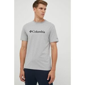 Columbia t-shirt szürke, férfi, nyomott mintás