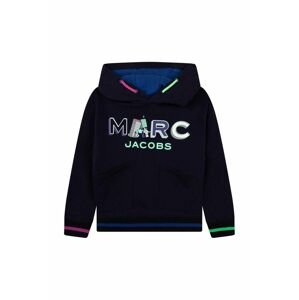 Marc Jacobs gyerek melegítőfelső pamutból sötétkék, nyomott mintás