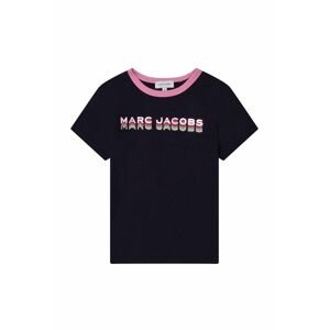 Marc Jacobs gyerek pamut póló sötétkék