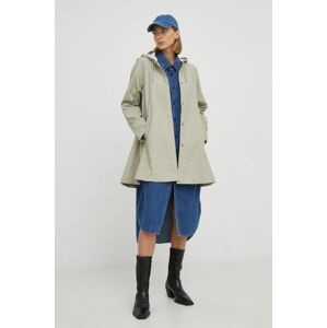 Rains rövid kabát 18340 A-line Jacket női, szürke, átmeneti
