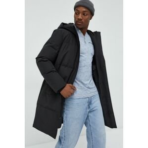Solid rövid kabát fekete, férfi, téli