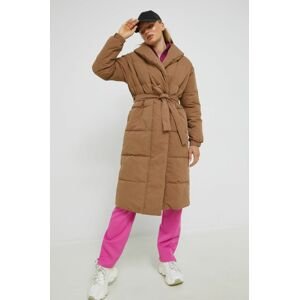 Vila rövid kabát női, barna, téli, oversize