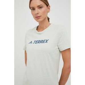 adidas TERREX t-shirt Classic Logo női, zöld