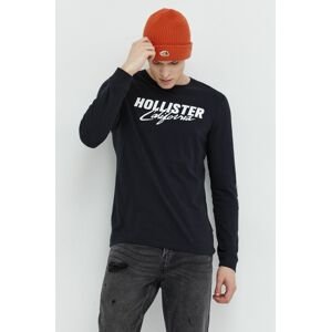 Hollister Co. pamut hosszúujjú fehér, nyomott mintás