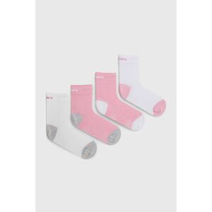 Skechers gyerek zokni (4 pár) rózsaszín