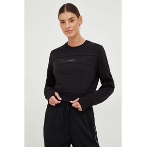 Calvin Klein Performance edzős pulóver fekete, női, nyomott mintás