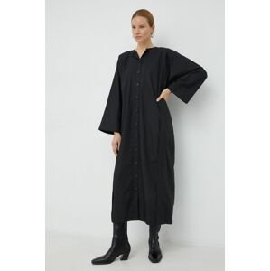 By Malene Birger pamut ruha Annielle fekete, maxi, oversize