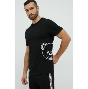Moschino Underwear t-shirt fekete, férfi, nyomott mintás
