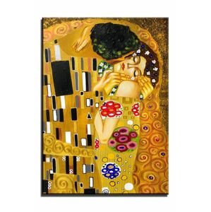 olajfestmény Gustav Klimt: A csók)