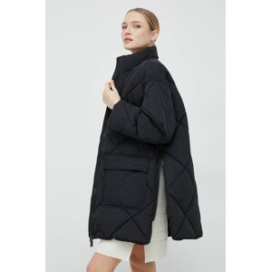 Selected Femme rövid kabát női, fekete, téli, oversize
