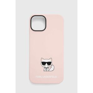 Karl Lagerfeld telefon tok Iphone 14 6,1" rózsaszín