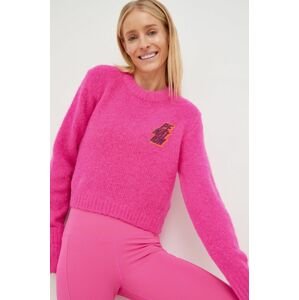 P.E Nation gyapjúkeverék pulóver Dondi meleg, női, rózsaszín