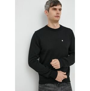 Manuel Ritz gyapjú pulóver könnyű, férfi, fekete