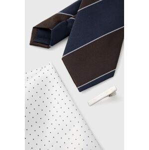 Selected Homme nyakkendő, zsebkendő és zsebkendőtű sötétkék