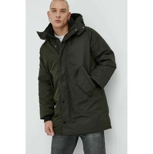 Abercrombie & Fitch rövid kabát zöld, férfi, téli