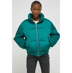 Abercrombie & Fitch rövid kabát női, zöld, téli, oversize