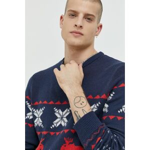 Produkt by Jack & Jones pulóver könnyű, férfi, sötétkék