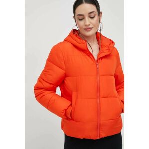 Pieces rövid kabát női, narancssárga, téli