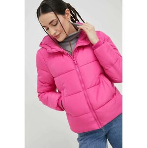 Pieces rövid kabát női, rózsaszín, téli