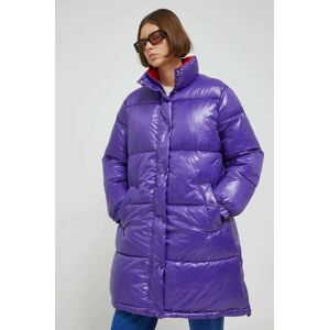 Only rövid kabát női, lila, téli, oversize